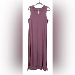 Lululemon All Yours Maxi Tank Dress Maive Pink Size 10